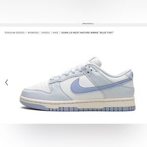 Nike dunk low next nature blue tint sneakers